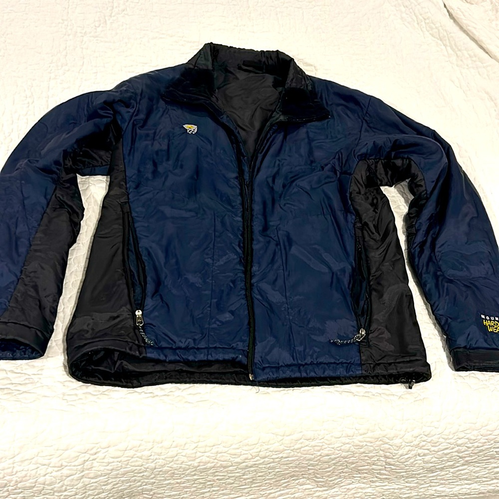 Mountain Hardware Ski Puff Jacket Large Blue Black - image 1